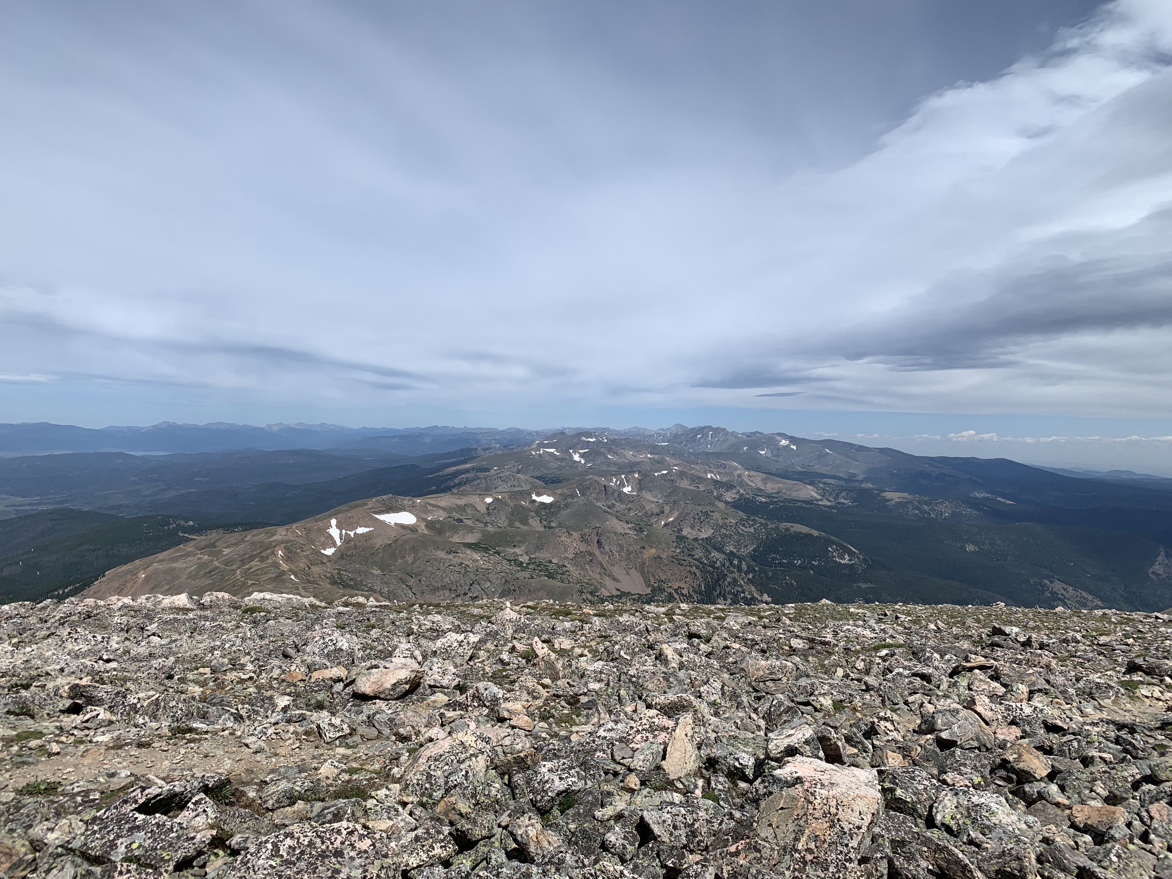 Looking at the divide from James Peak and feeling accomplished